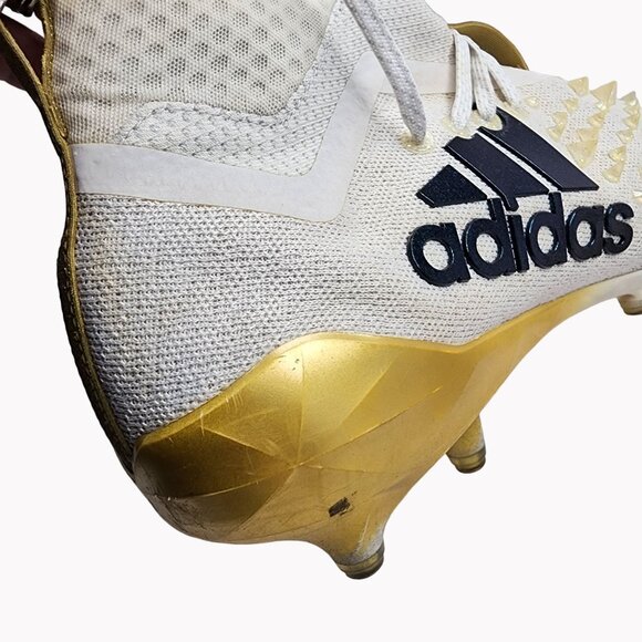 Adidas Adizero 8.0 Three Stripe Life Mens Size 13 Football Cleats White main image 6